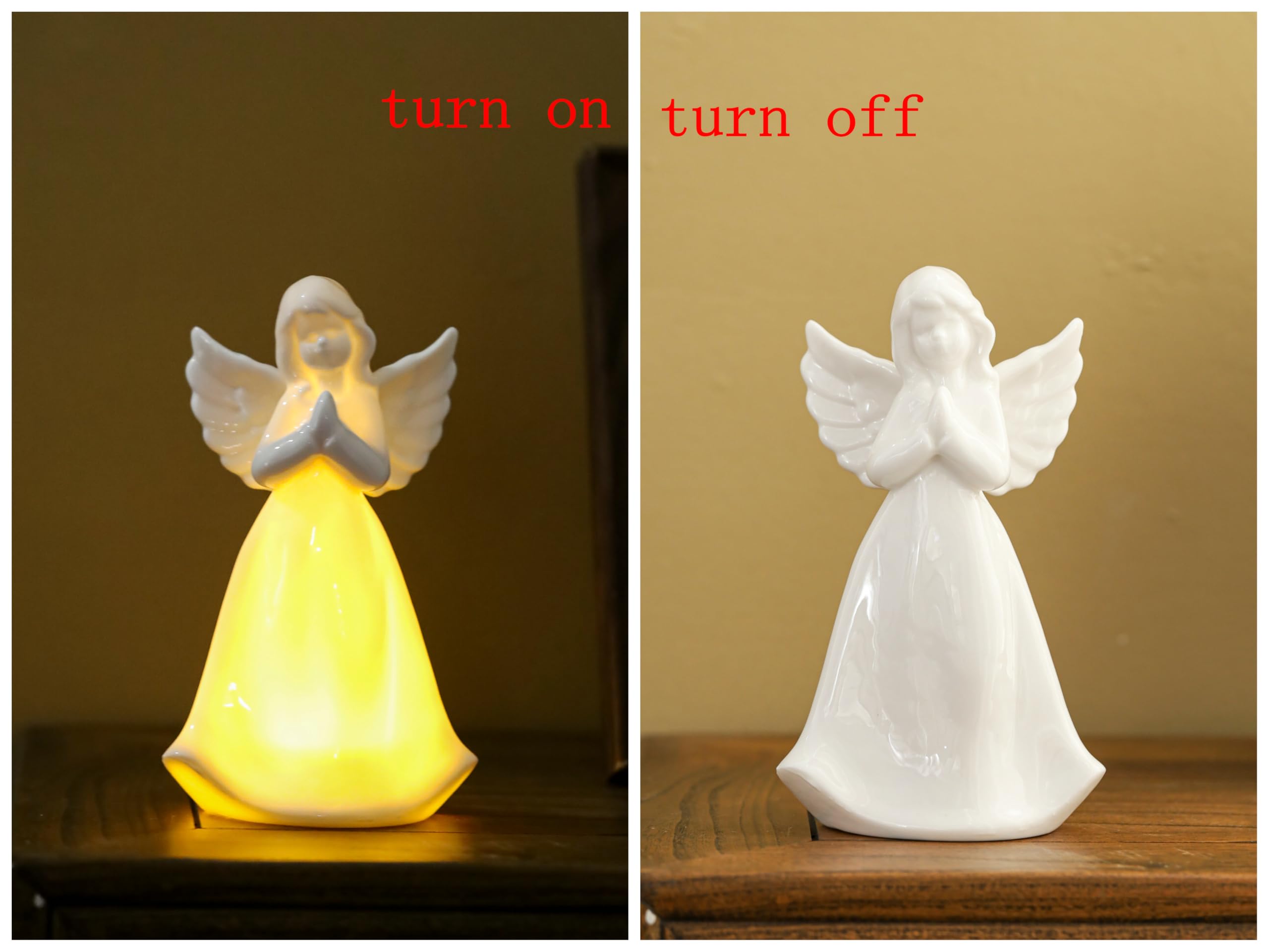 天使の置物ランプ Amazon.co.jp: ADAVAS.Y&G 祈る天使の夜のライト ライトアップ天使の